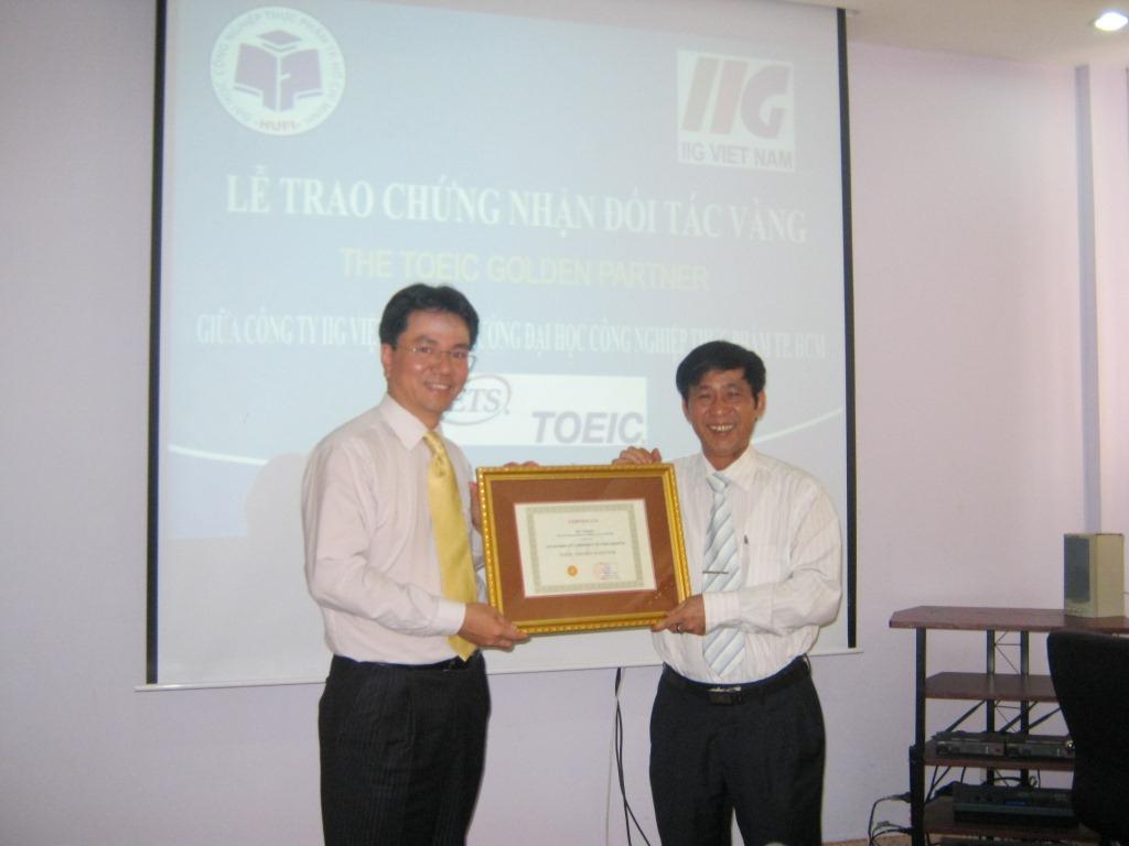 “The TOEIC Golden Partner” awarding ceremony