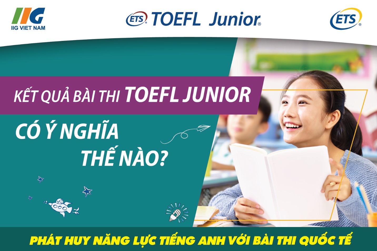Kết quả bài thi TOEFL Junior có ý nghĩa thế nào?