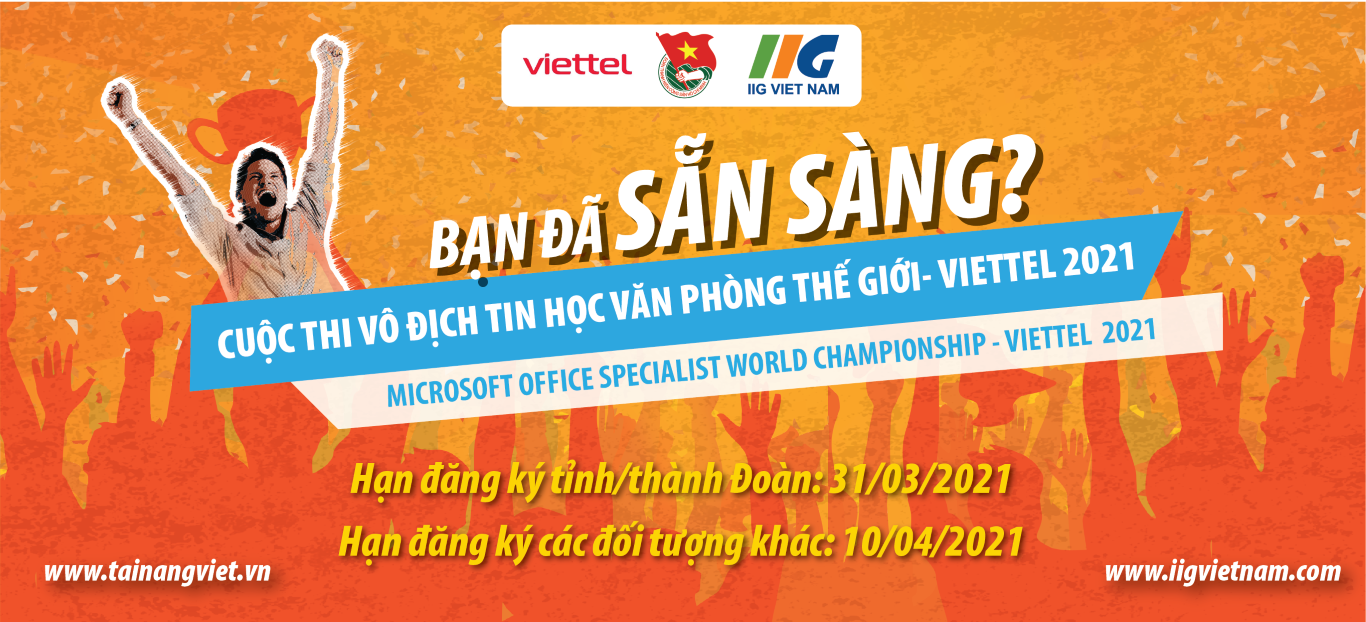 THÔNG BÁO ĐIỀU CHỈNH THỜI GIAN TỔ CHỨC MOSWC-VIETTEL 2021