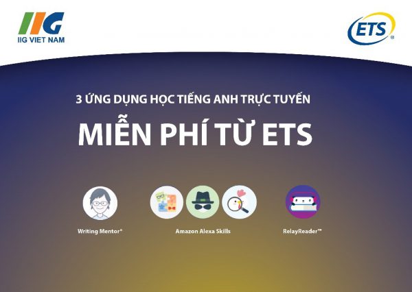 3 Ứng dụng học tiếng Anh trực tuyến Miễn phí từ ETS