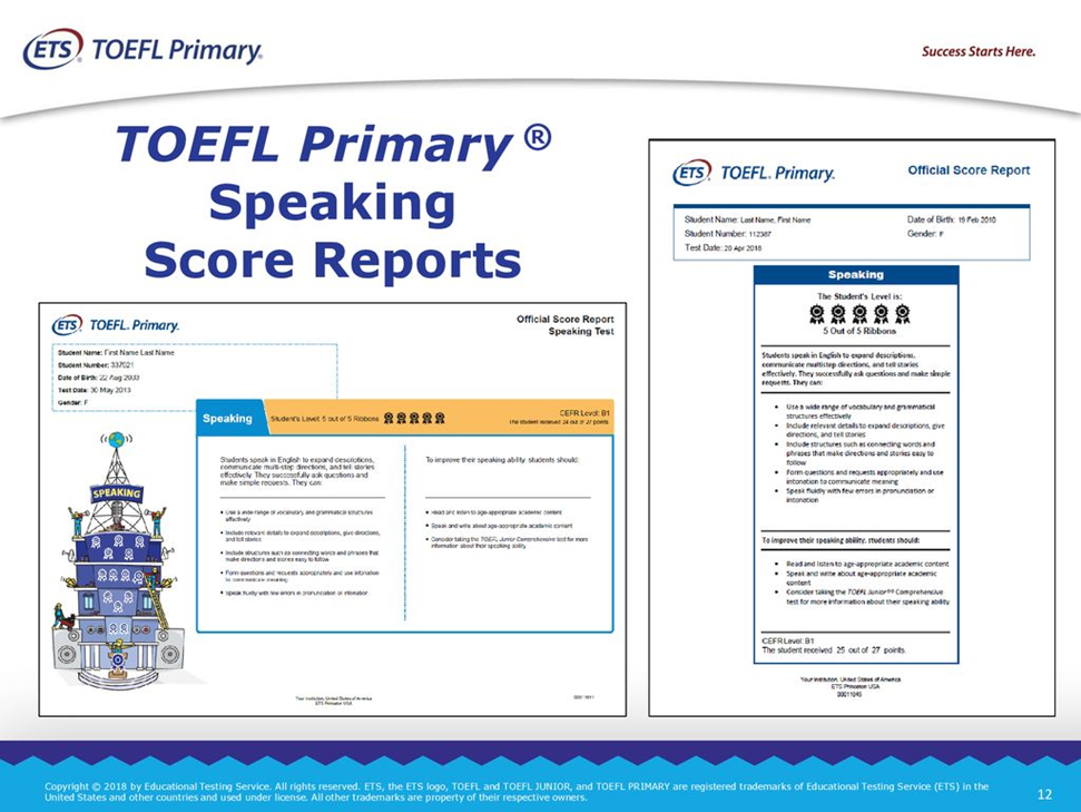 TOEFL Primary Speaking