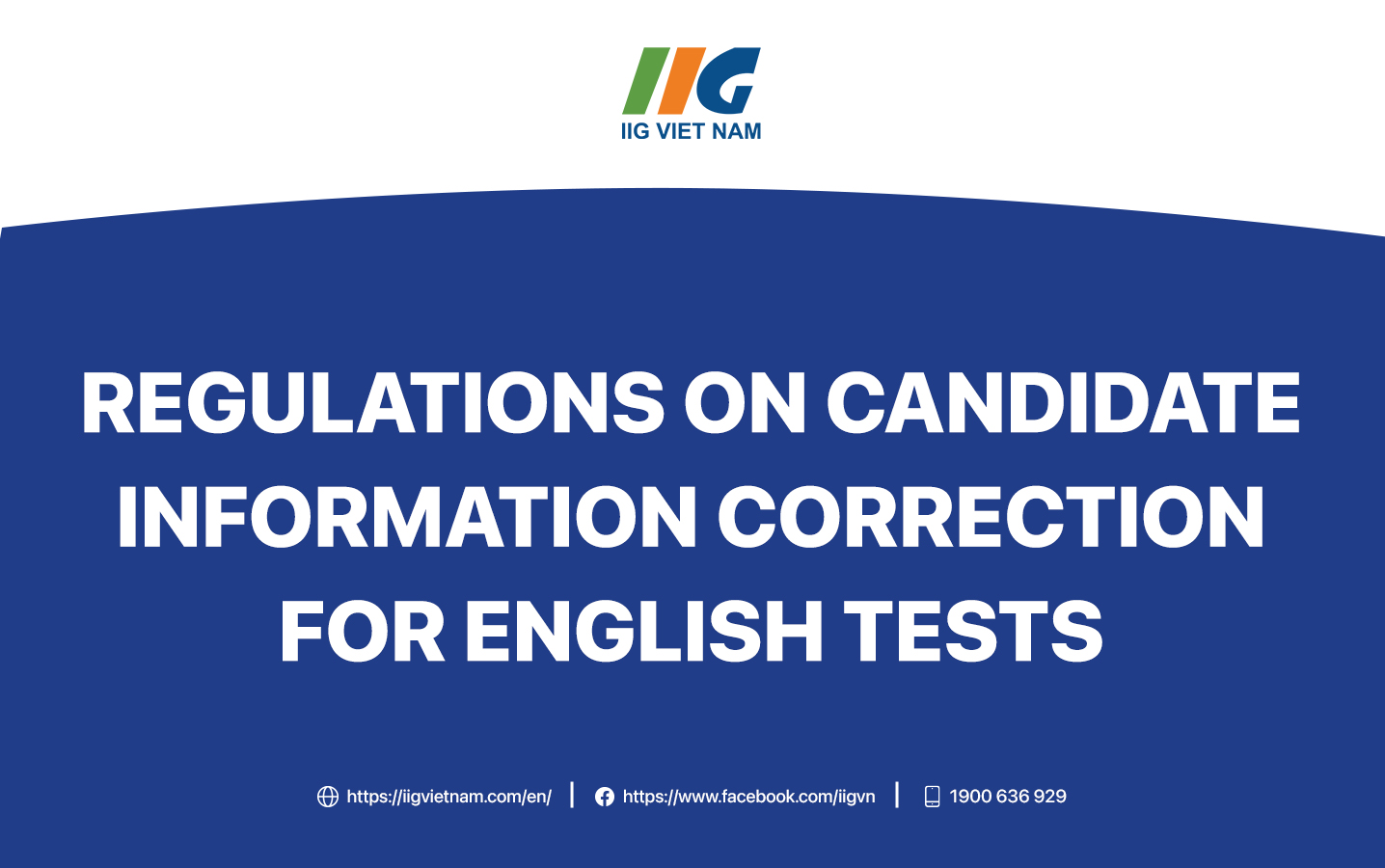Regulations on candidate information correction for English tests