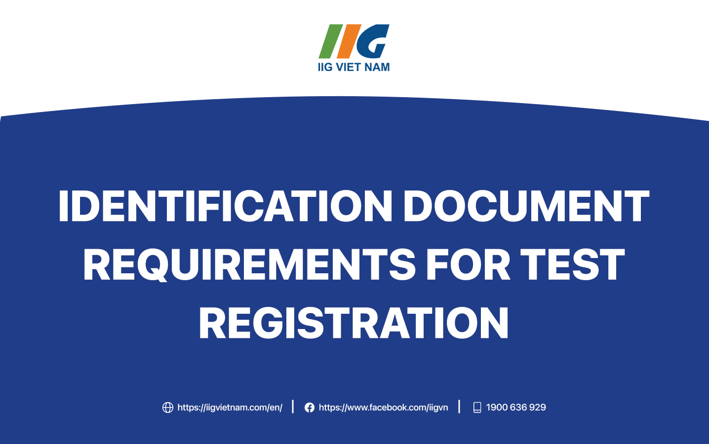 Identification document requirements for test registration