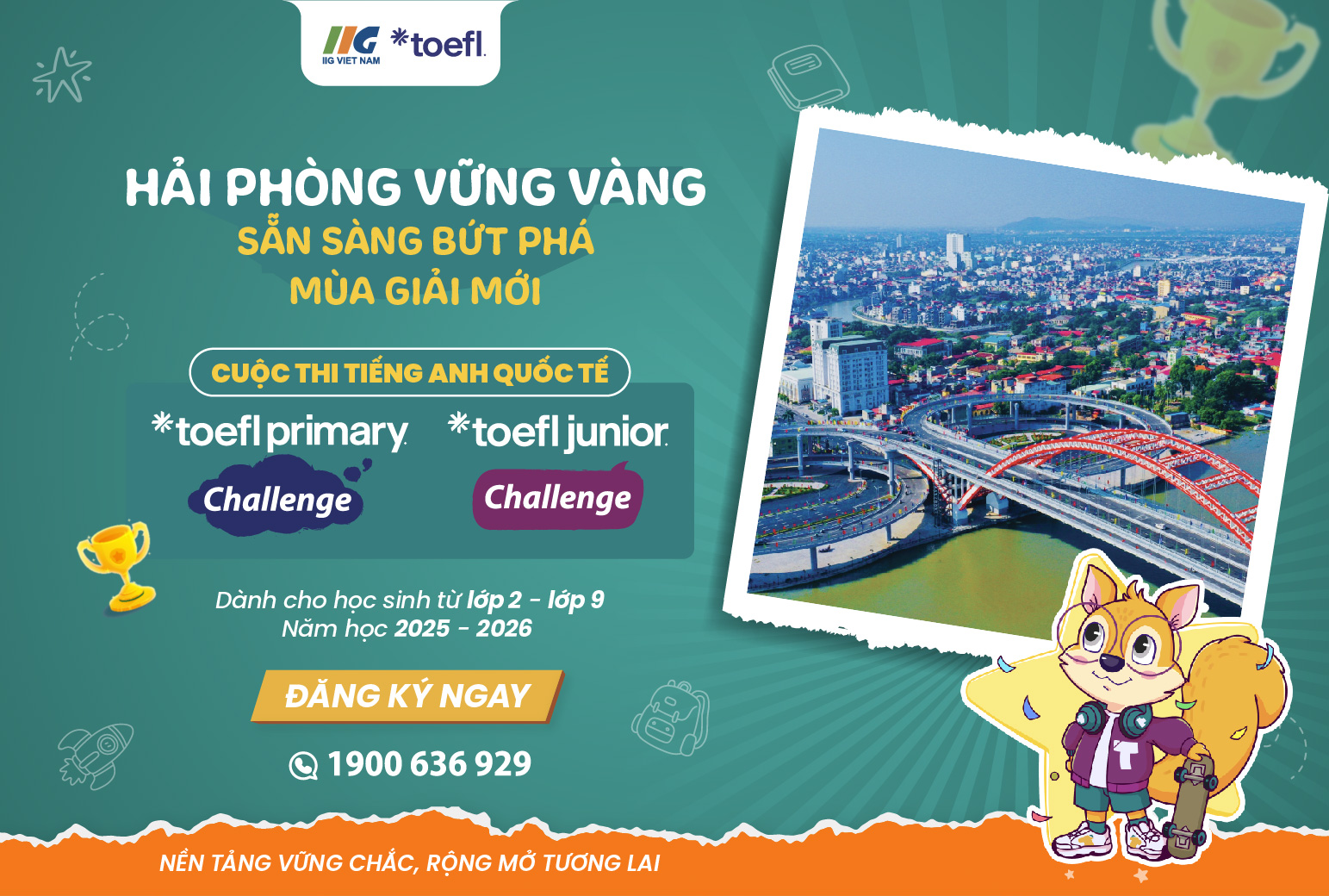 [Hải Phòng] Chính thức phát động mùa giải mới cuộc thi tiếng Anh quốc tế TOEFL Challenge năm học 2025 – 2026