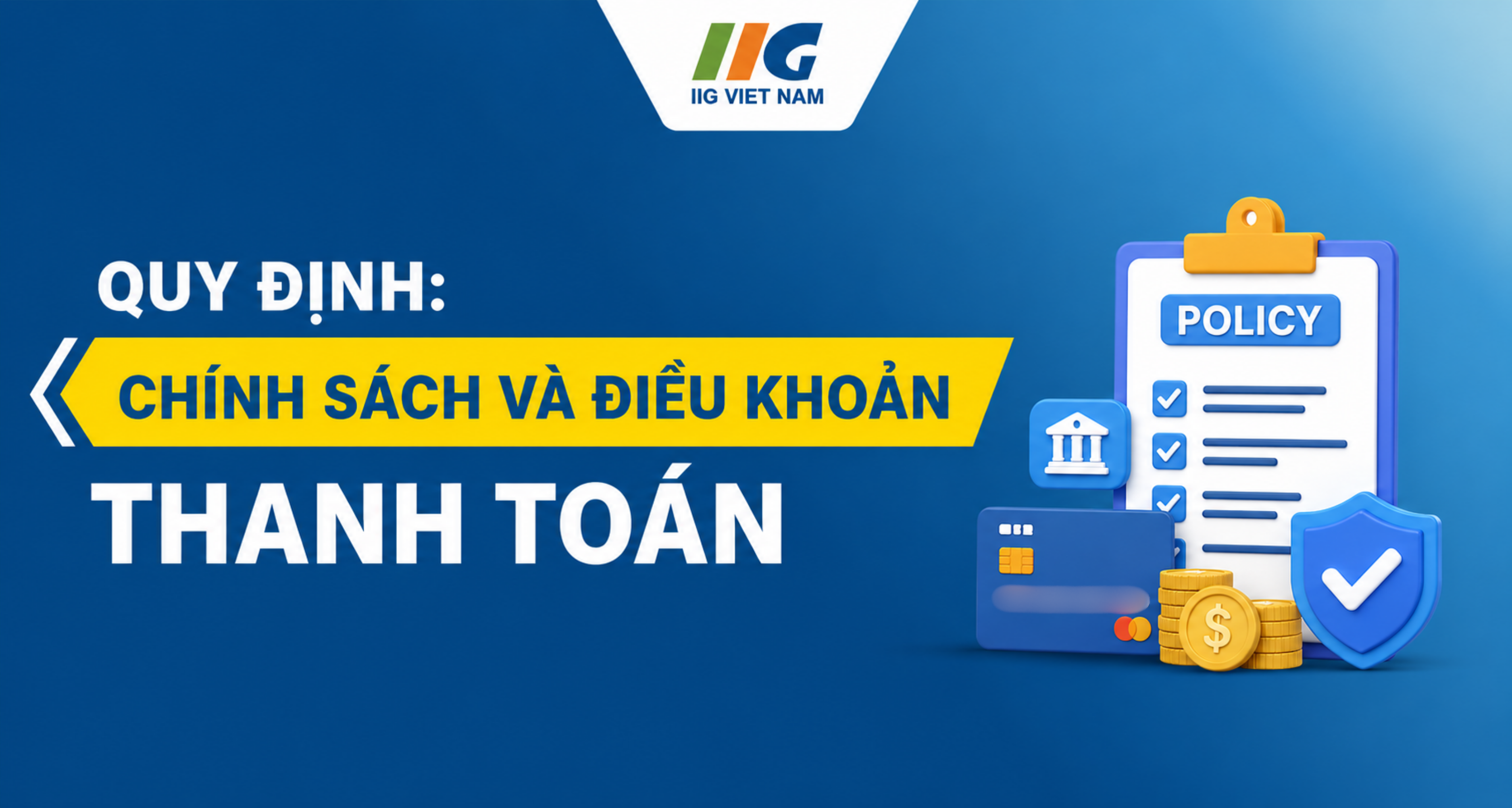 Chính sách và điều khoản thanh toán
