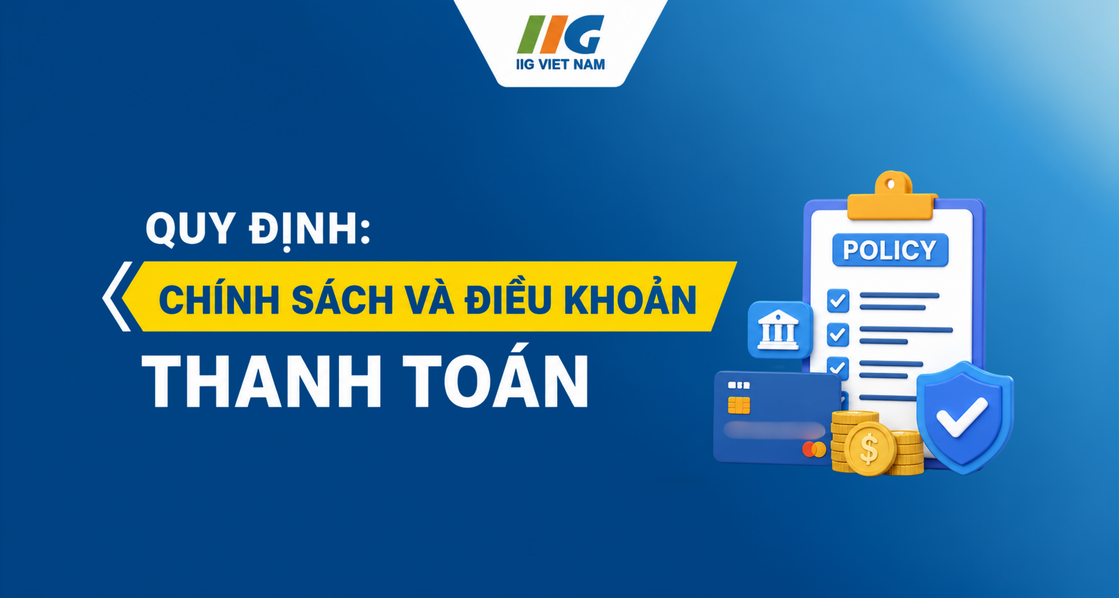 Chính sách và điều khoản thanh toán