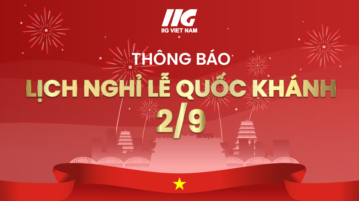 Thông báo lịch nghỉ lễ Quốc khánh 2/9