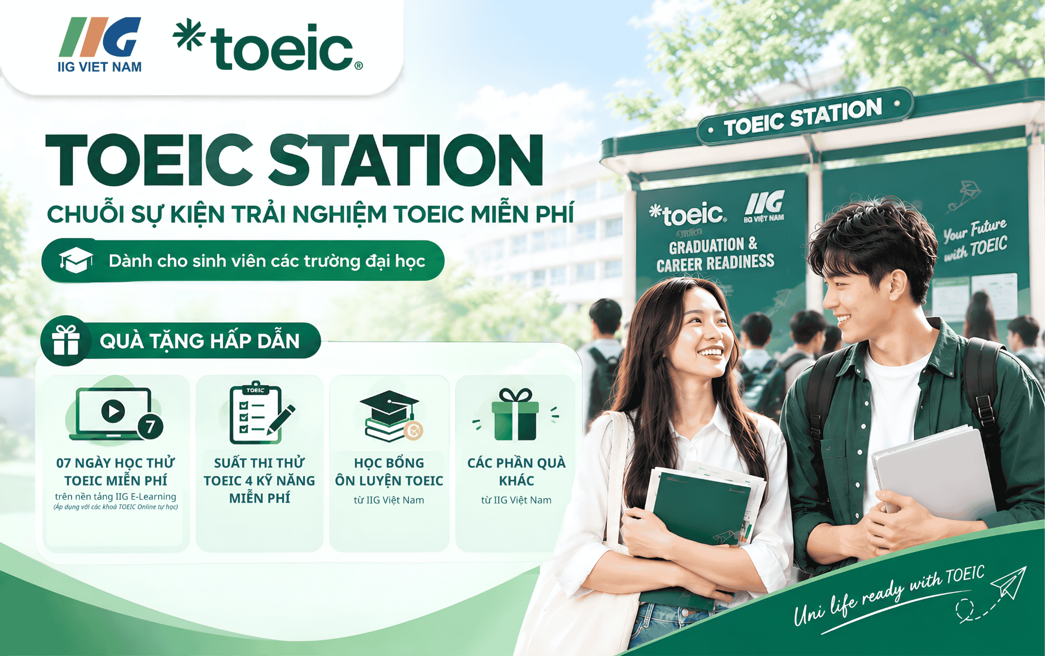 THỂ LỆ CHUỖI SỰ KIỆN: TRẠM TRẢI NGHIỆM TOEIC STATION DÀNH CHO SINH VIÊN CÁC TRƯỜNG ĐẠI HỌC
